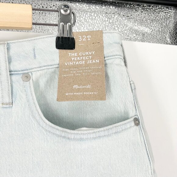 NWT Madewell The Tall Curvy Perfect Vintage Jean in Chesthunt Wash - Picture 4 of 7